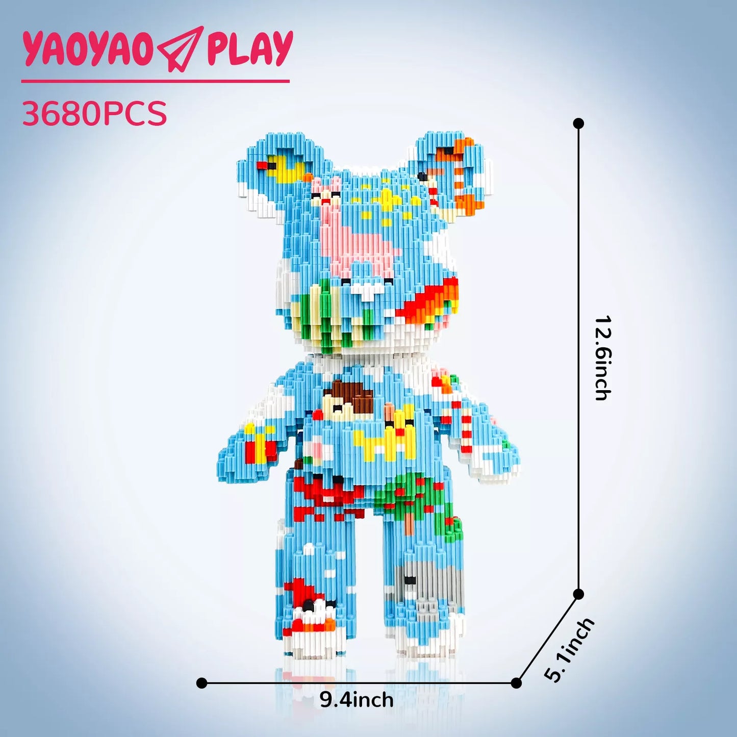 YaoYaoPlay Castle in the Sky Medium Bear Building Blocks