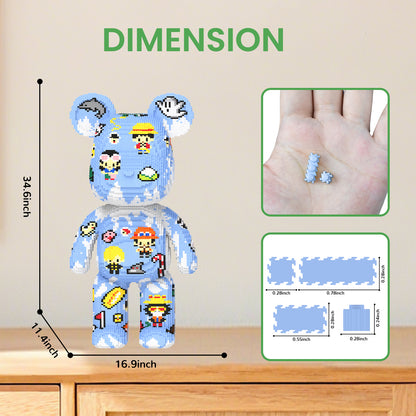 YaoYaoPlay One Piece Giant Bear Building Block Set