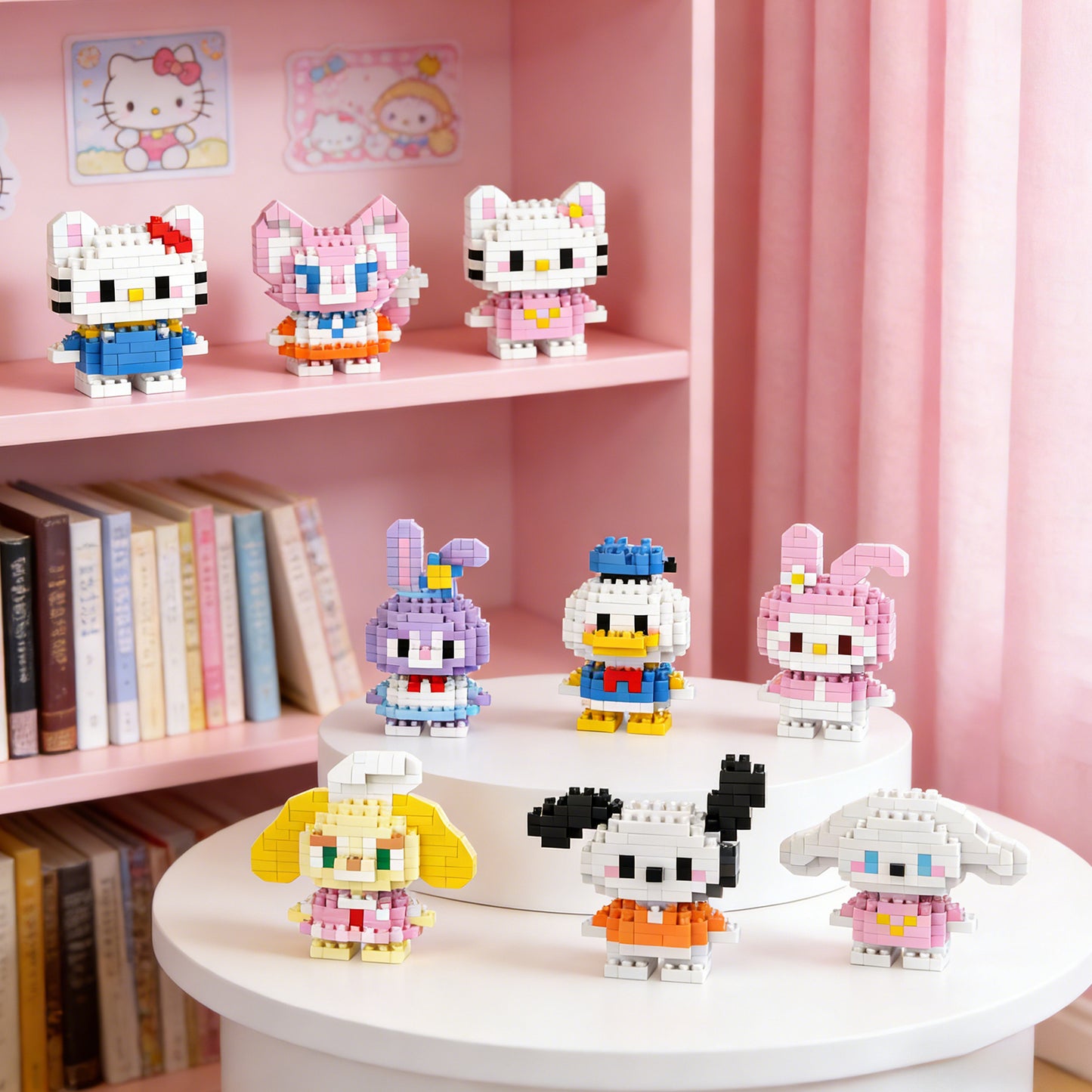 YaoYaoPlay Sanrio & Disney Mini Brick Figure Set – 10 Pack