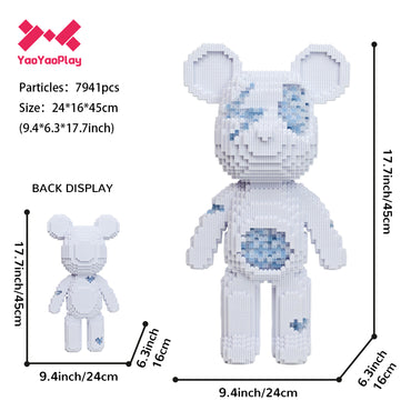 YaoYaoPlay Crystal Flash Medium Bear Building Blocks