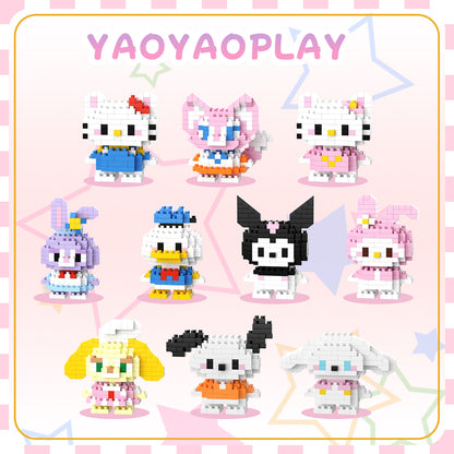 YaoYaoPlay Sanrio & Disney Mini Brick Figure Set – 10 Pack