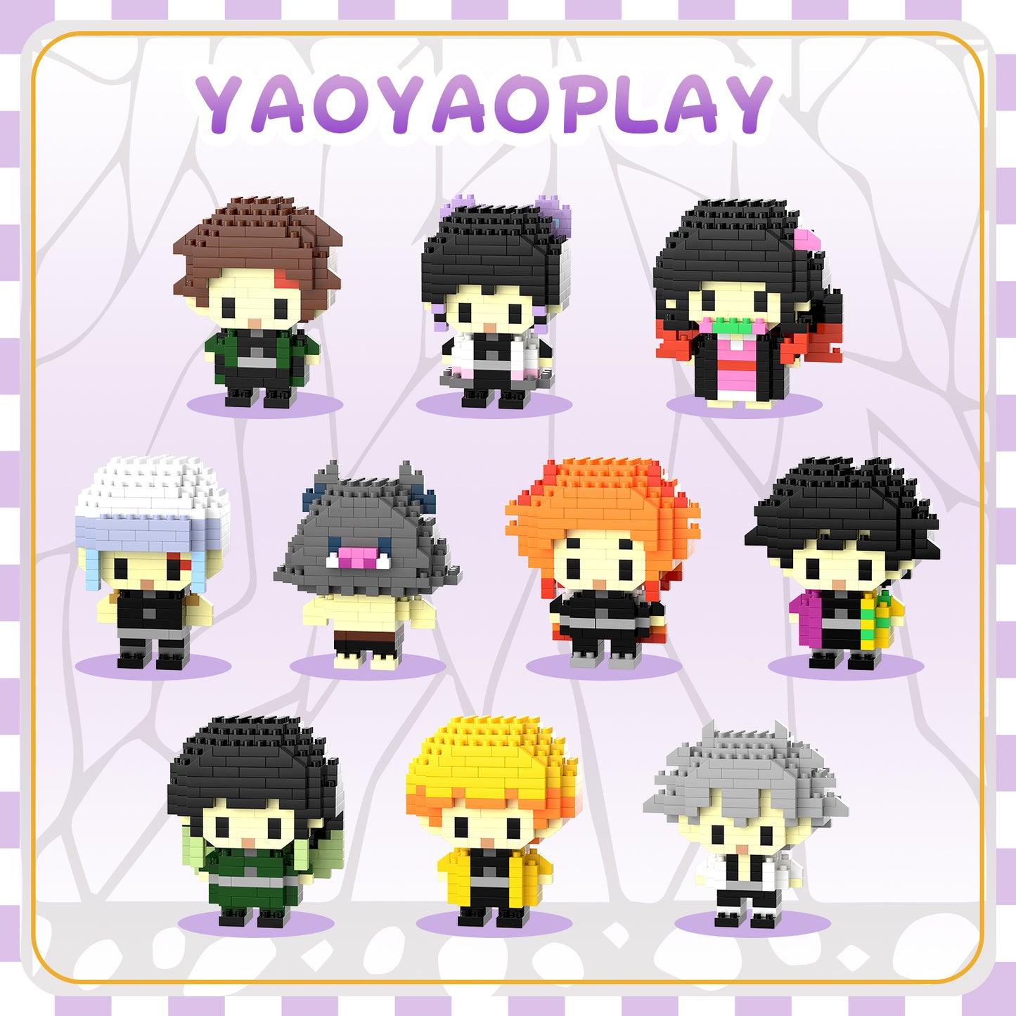 YaoYaoPlay Demon Squad Mini Brick Figure Set – 10 Pack