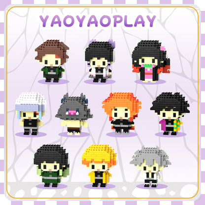 YaoYaoPlay Demon Squad Mini Brick Figure Set – 10 Pack