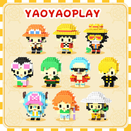 YaoYaoPlay Pirate Crew Mini Brick Set – 10 Pack