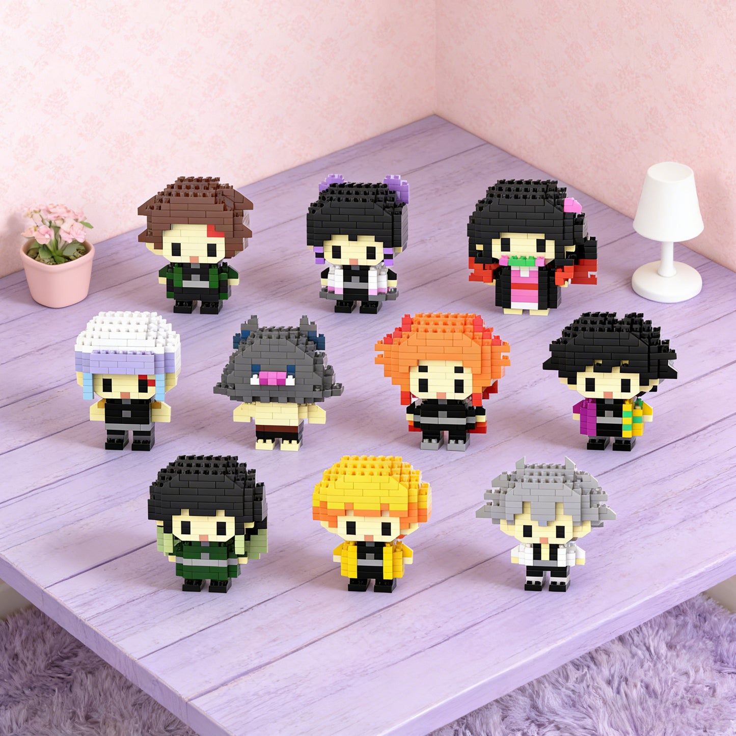 YaoYaoPlay Demon Squad Mini Brick Figure Set – 10 Pack