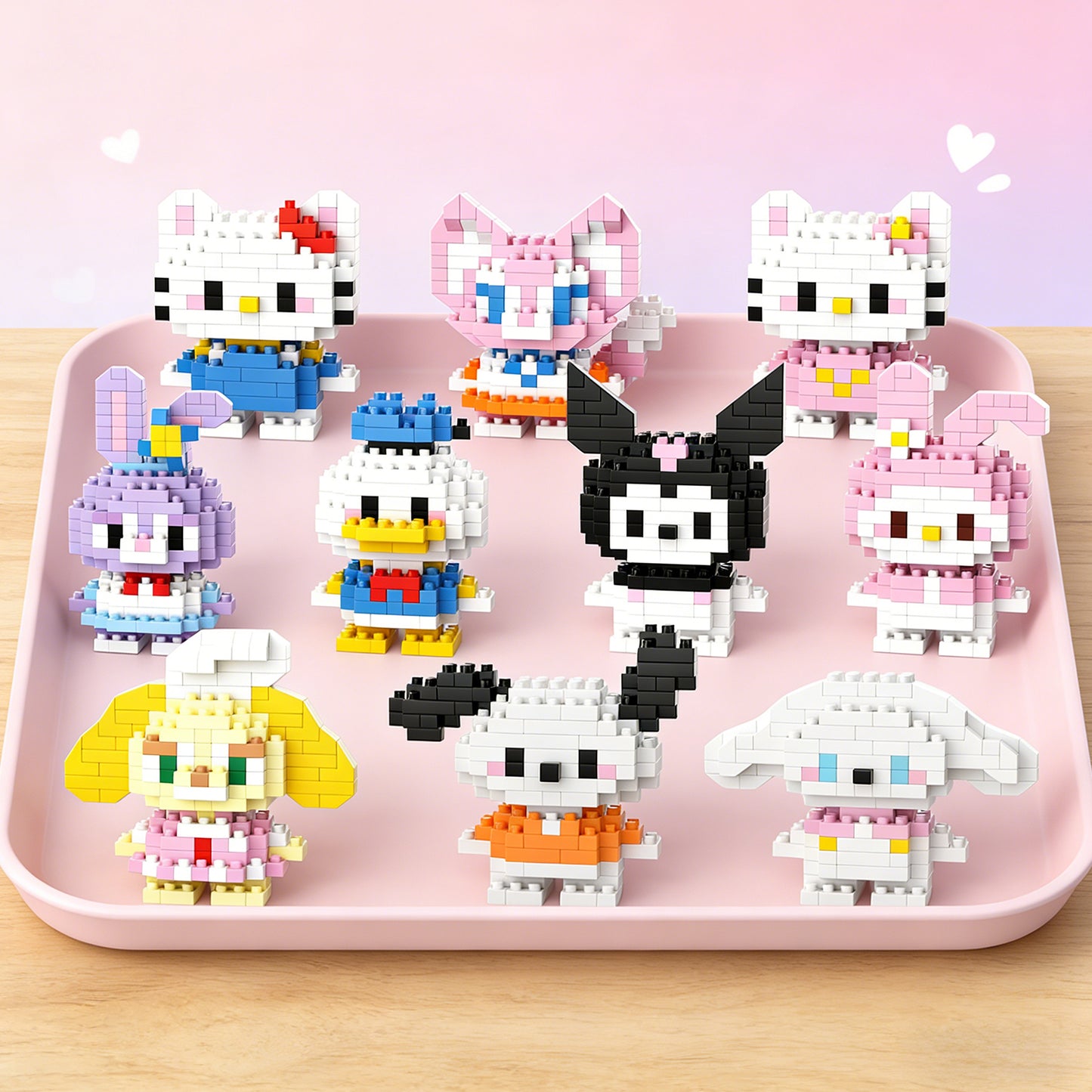YaoYaoPlay Sanrio & Disney Mini Brick Figure Set – 10 Pack