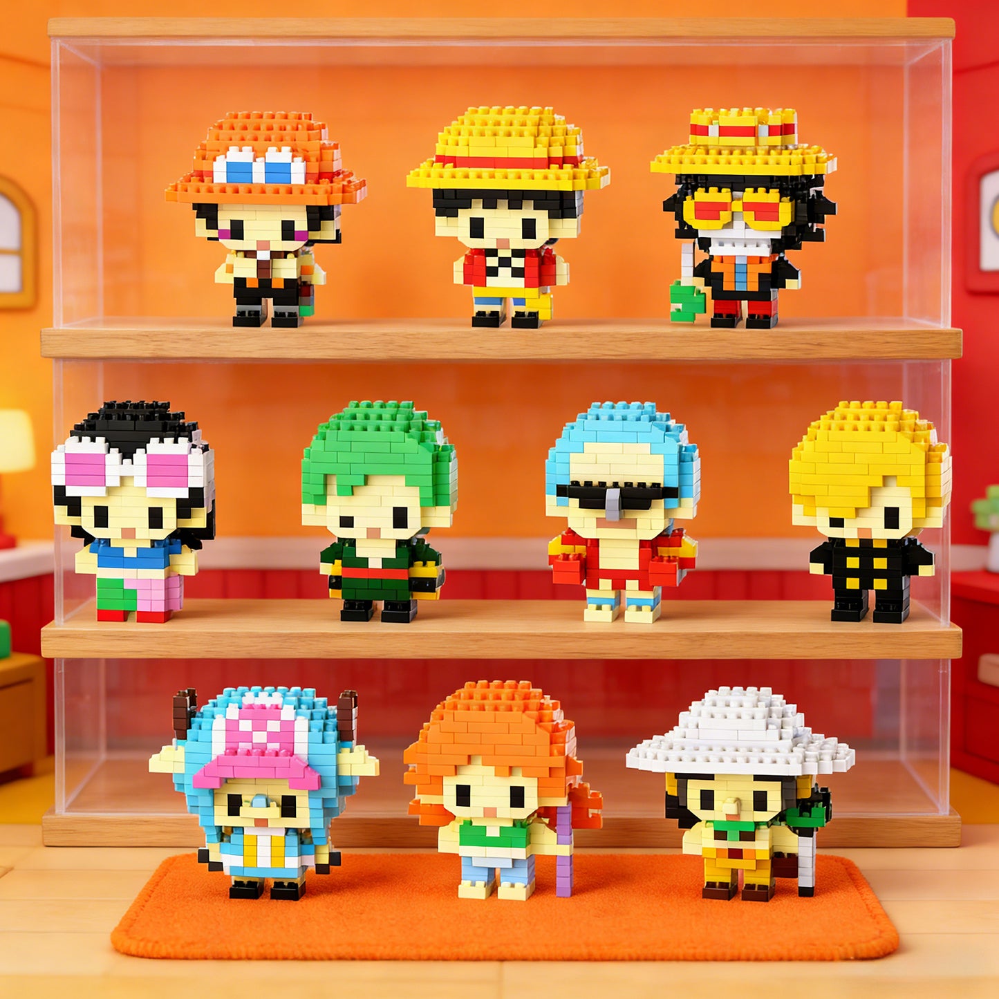 YaoYaoPlay Pirate Crew Mini Brick Set – 10 Pack
