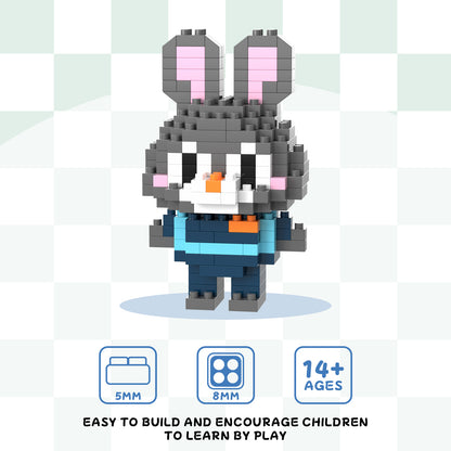 YaoYaoPlay Animal City Mini Brick Figure Set – 10 Pack