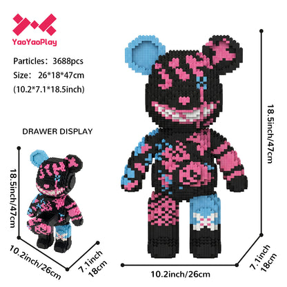 YaoYaoPlay Large Jinx Battle Bear Building Block Set
