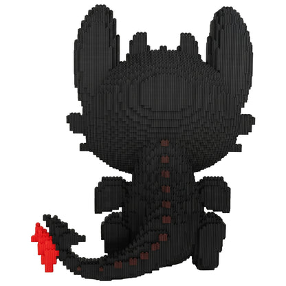 YaoYaoPlay How to Train Your Dragon Series – Toothless the Night Fury Building Block Set – 7035PCS
