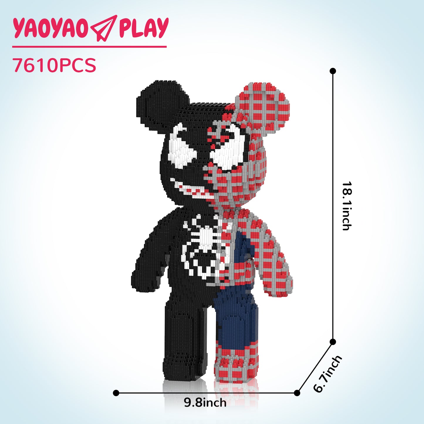 YaoYaoPlay Venom Spider-Man Medium Building Block Set