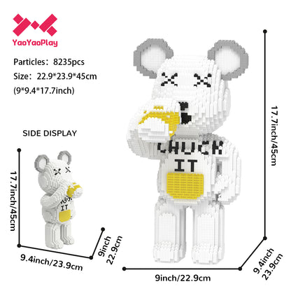 YaoYaoPlay Cheers Beer Bear Building Block Set – Fun Gift for Beer Lovers