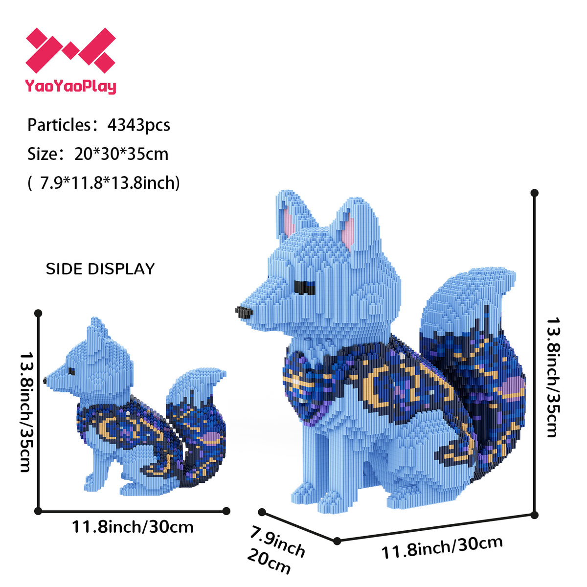 【Digital Manual Only】YaoYaoPlay Starlight Fox Building Block Set – 4343PCS