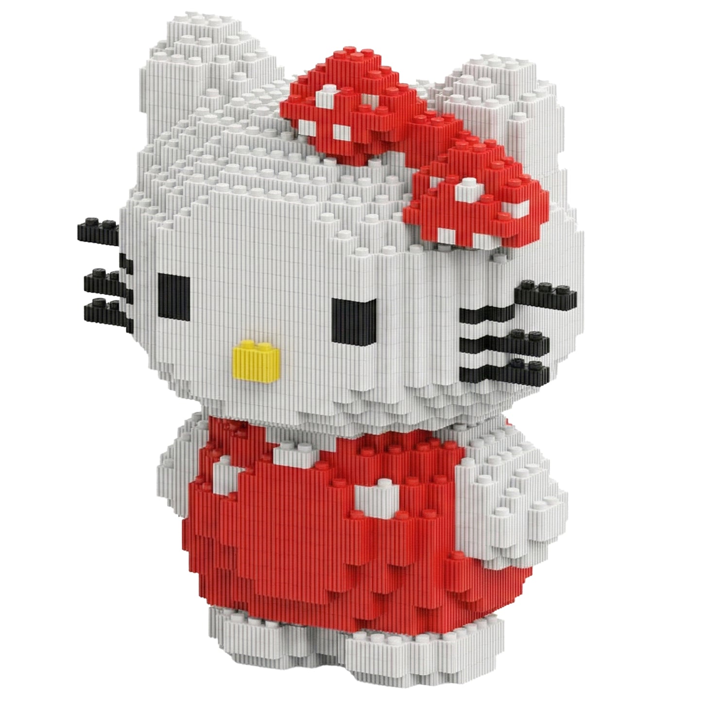 YaoYaoPlay White Cat Mini Building Block Set