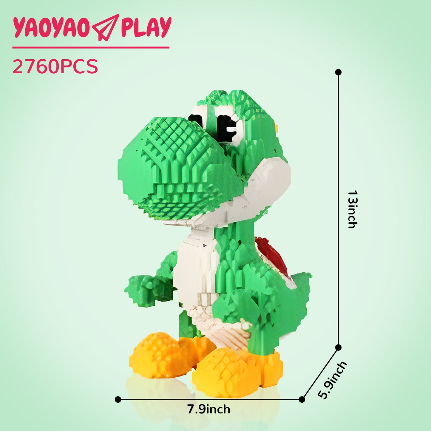 YaoYaoPlay Yoshi Mini Building Block Set