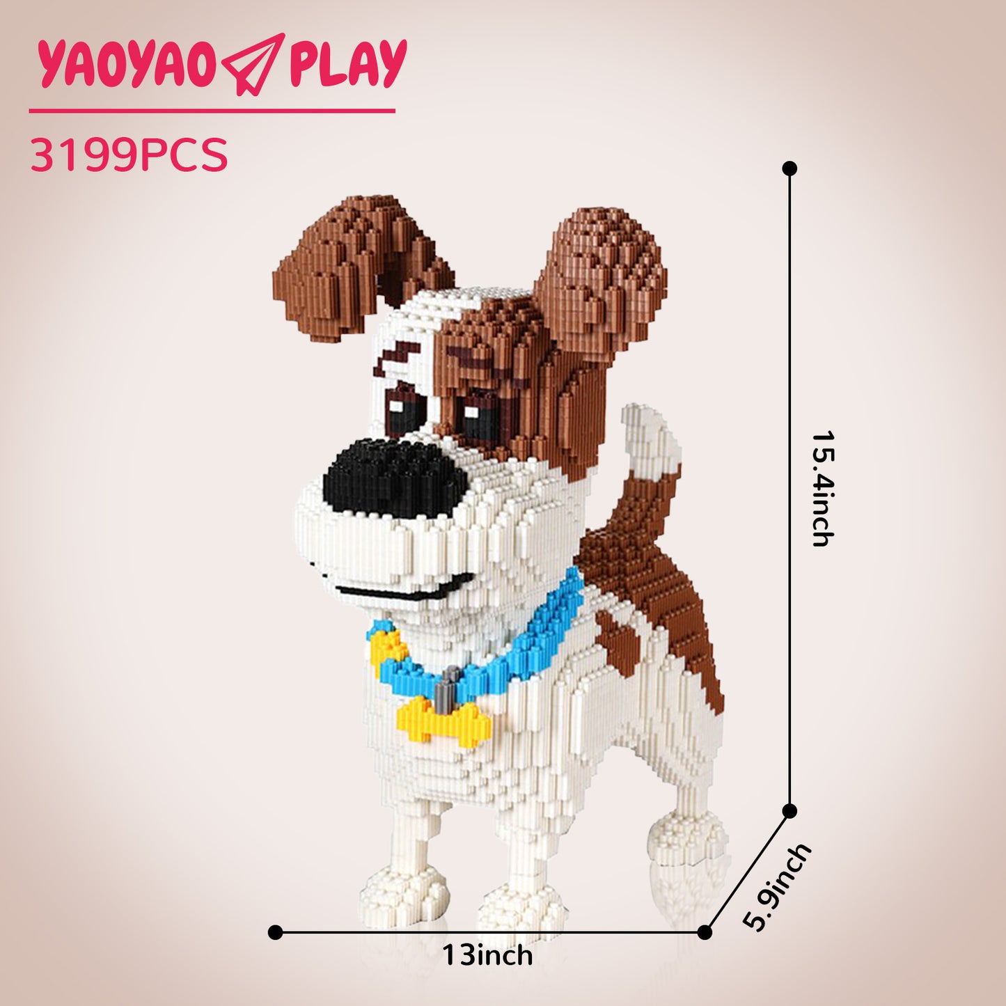 YaoYaoPlay Mike Dog Mini Building Block Set