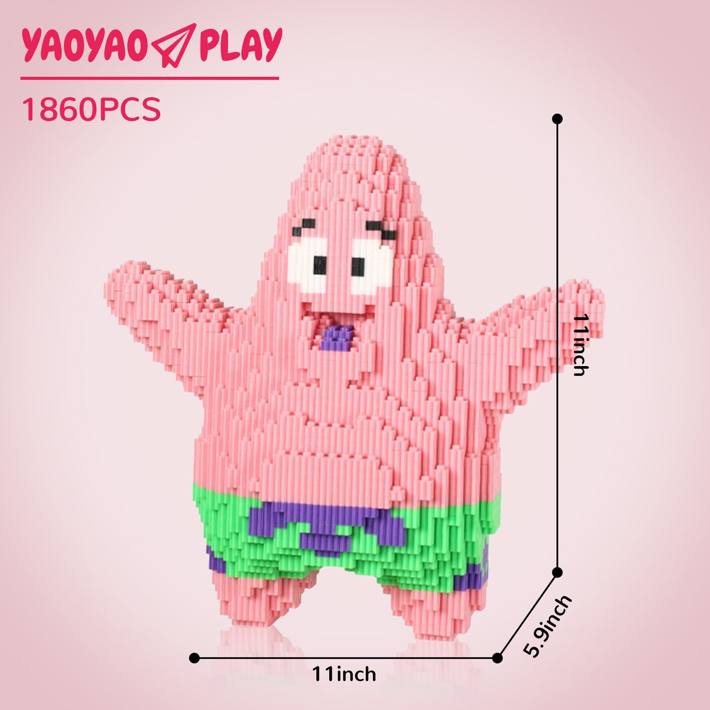 YaoYaoPlay Patrick Star Mini Building Block Set