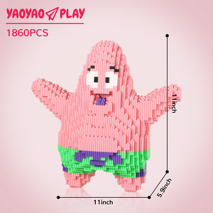 YaoYaoPlay Patrick Star Mini Building Block Set