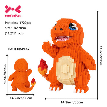 YaoYaoPlay Charmander Mini Building Block Set