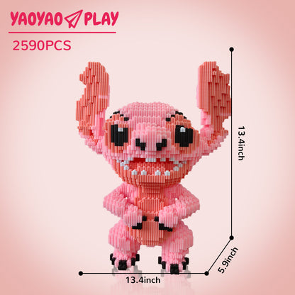 YaoYaoPlay Pink Stitch Building Block Set