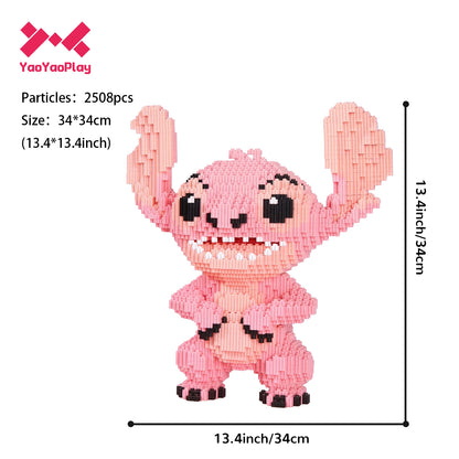 YaoYaoPlay Pink Stitch Building Block Set
