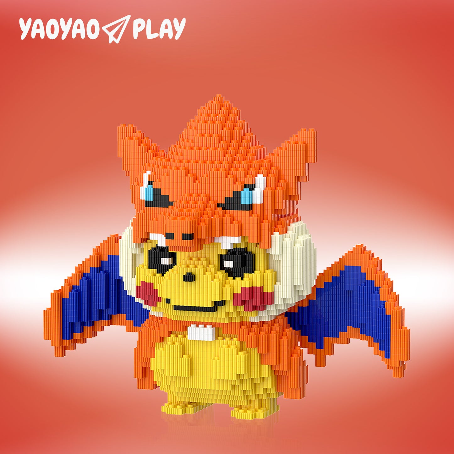 YaoYaoPlay Pikachu Charizard Cosplay Mini Building Block Set