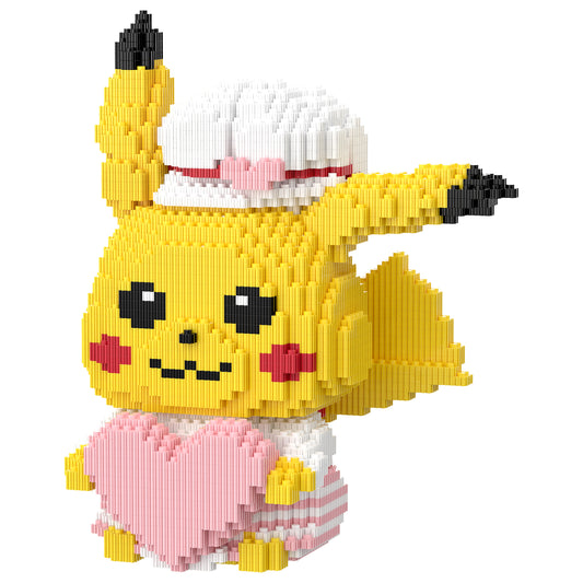 YaoYaoPlay Pikachu with Heart Mini Building Block Set
