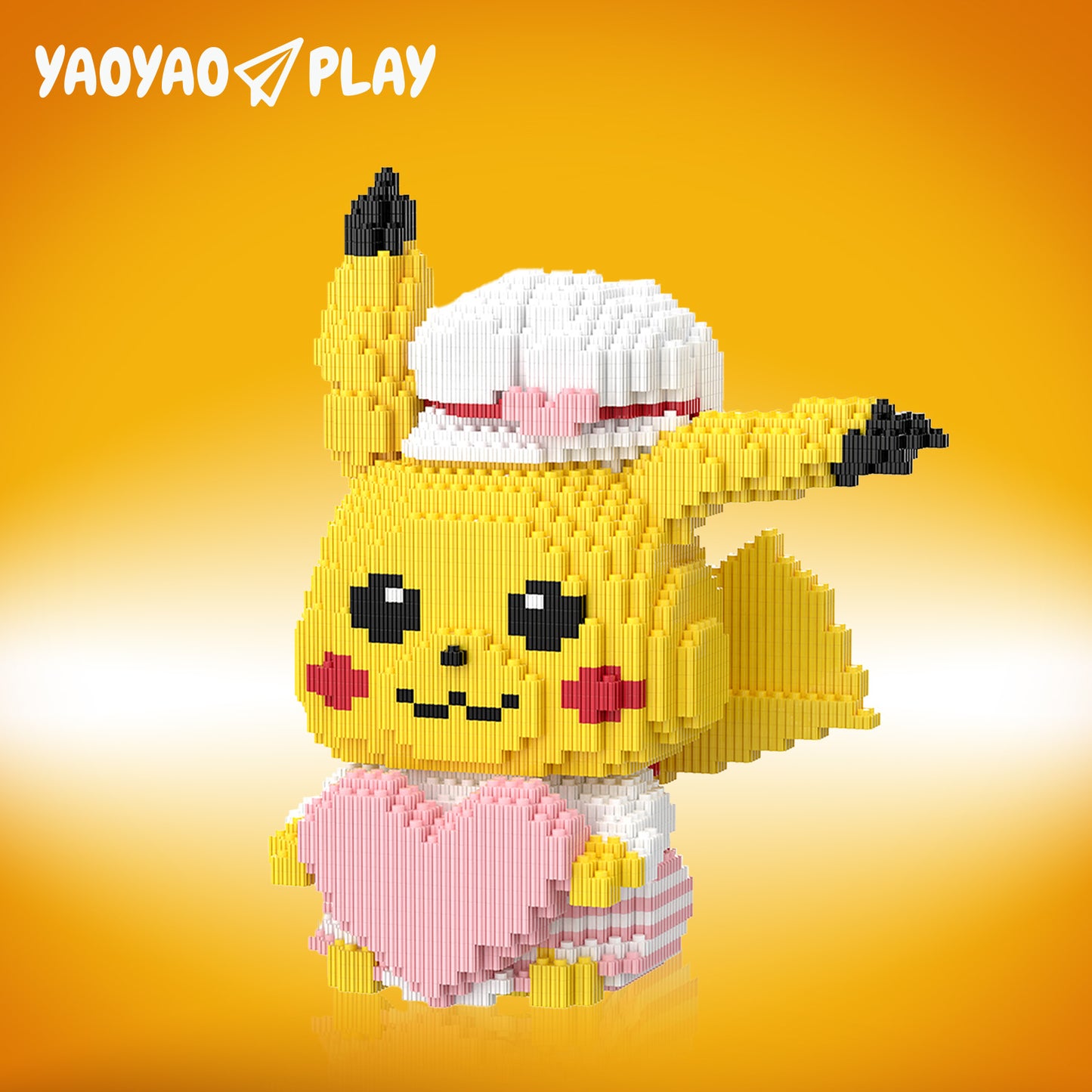 YaoYaoPlay Pikachu with Heart Mini Building Block Set