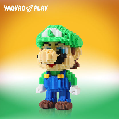 YaoYaoPlay Green Yoshi Upgrade Mini Building Block Set