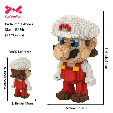 YaoYaoPlay White Yoshi Upgrade Mini Building Block Set