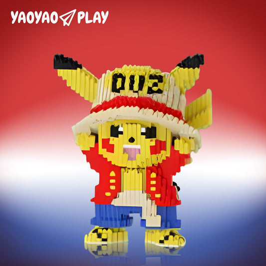 YaoYaoPlay Pirate Pikachu Mini Building Block Set