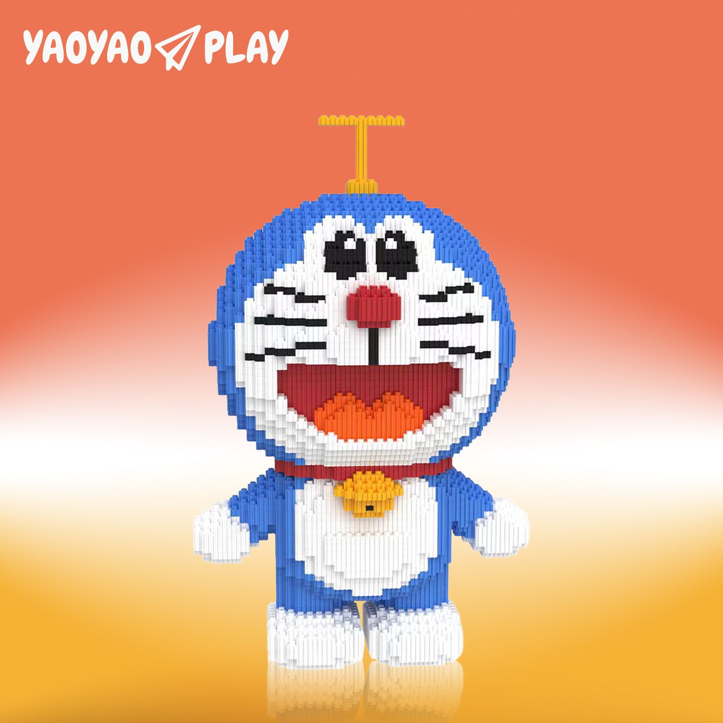 YaoYaoPlay Bamboo Copter Cat Building Block Set