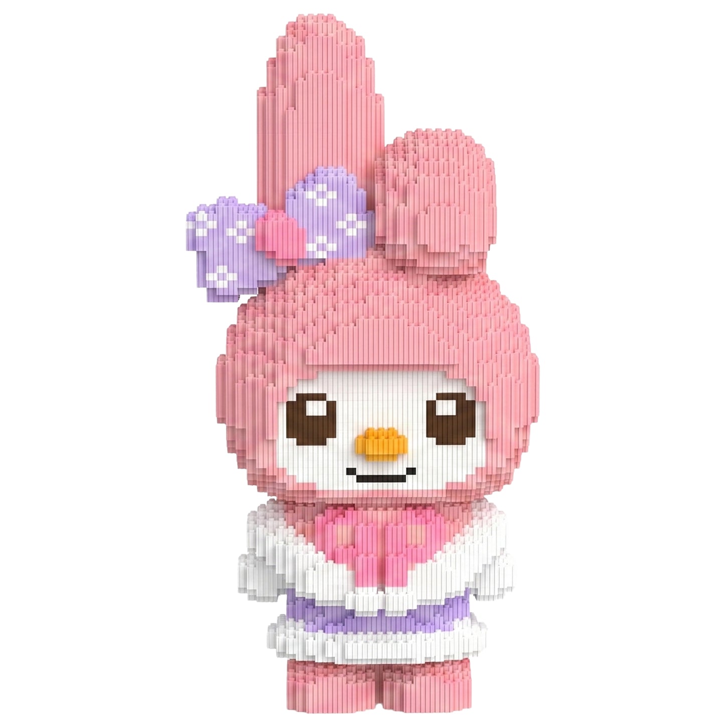 YaoYaoPlay Pink Finger Bunny Building Block Set