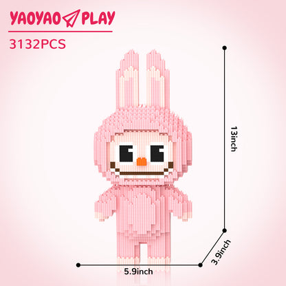 YaoYaoPlay Mischief Bunny Building Block Set
