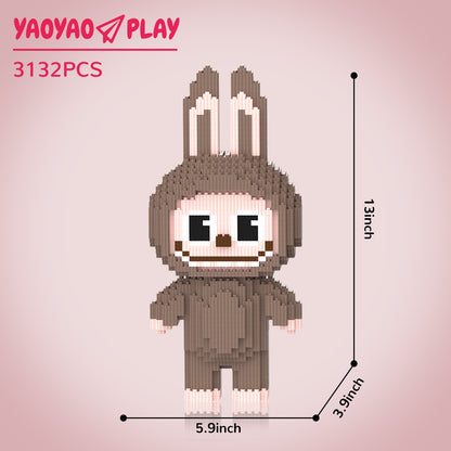 YaoYaoPlay Cocoa Bunny Building Block Set
