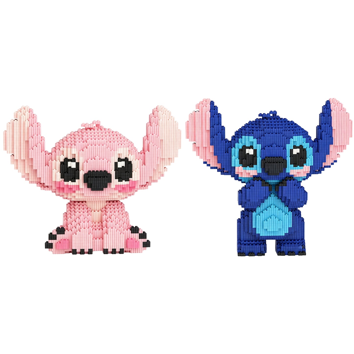 YaoYaoPlay Stitch & Angel Building Block Set – 2 Pack