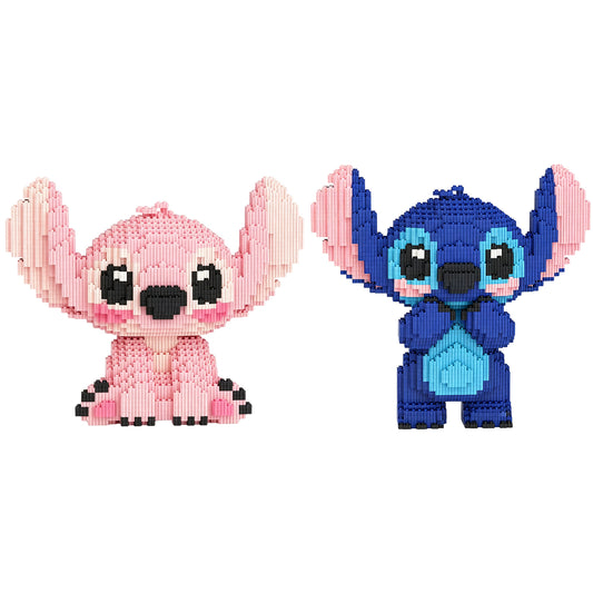 YaoYaoPlay Stitch & Angel Building Block Set – 2 Pack