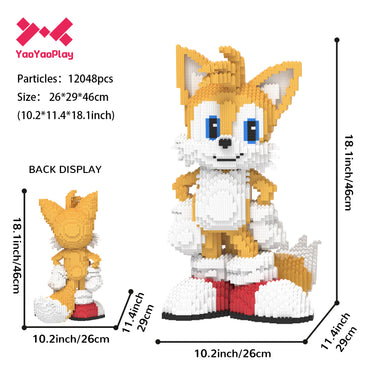 YaoYaoPlay Sonic Series Tailed Fox Building Block Set