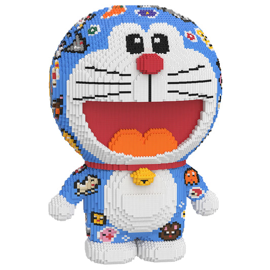 YaoYaoPlay Sticker Robot Cat Building Block Set
