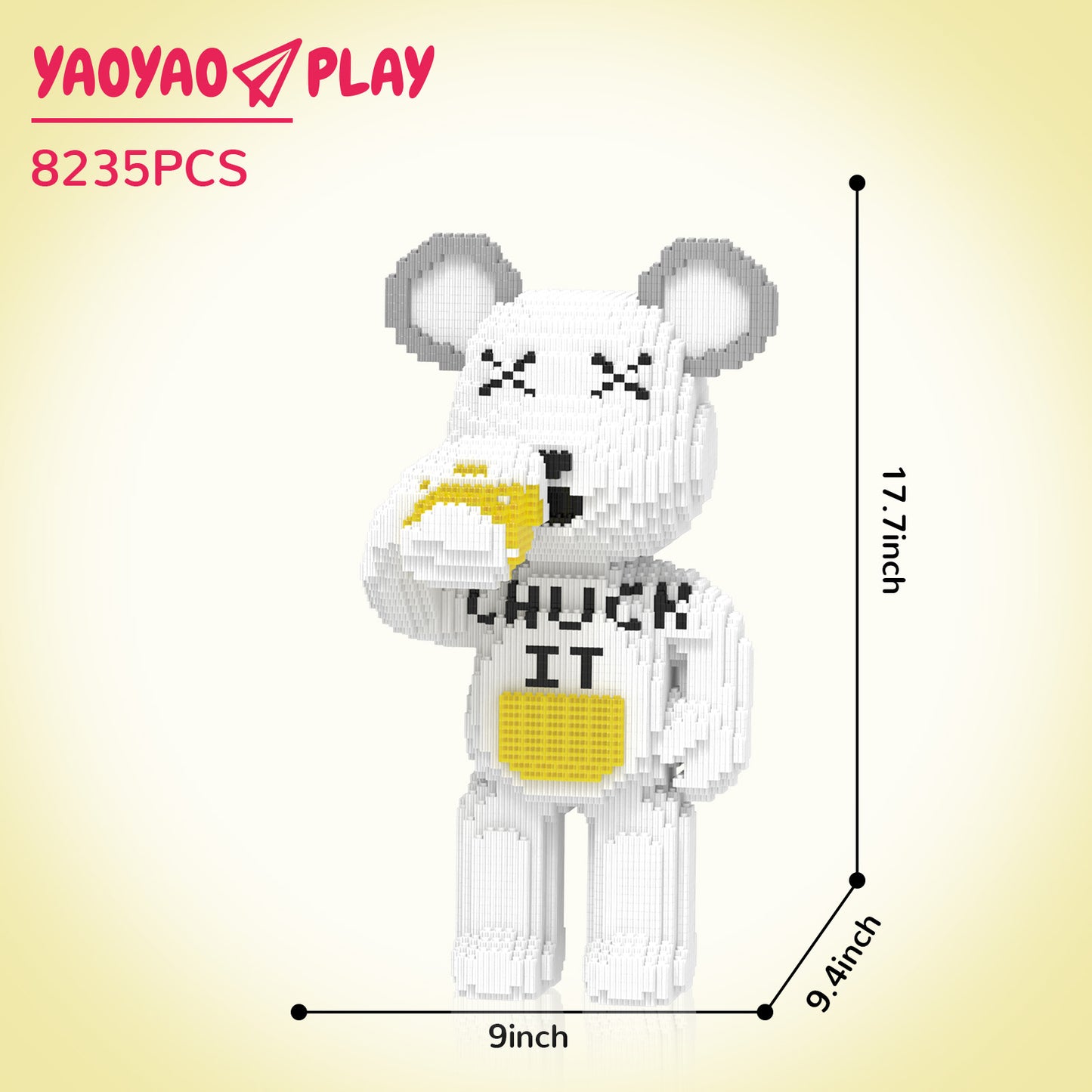 YaoYaoPlay Cheers Beer Bear Building Block Set – Fun Gift for Beer Lovers