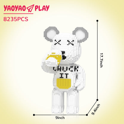YaoYaoPlay Cheers Beer Bear Building Block Set – Fun Gift for Beer Lovers