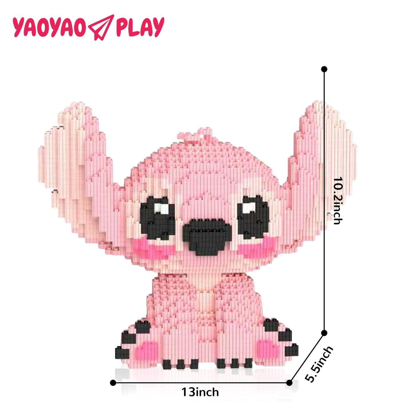 YaoYaoPlay Stitch & Angel Building Block Set – 2 Pack