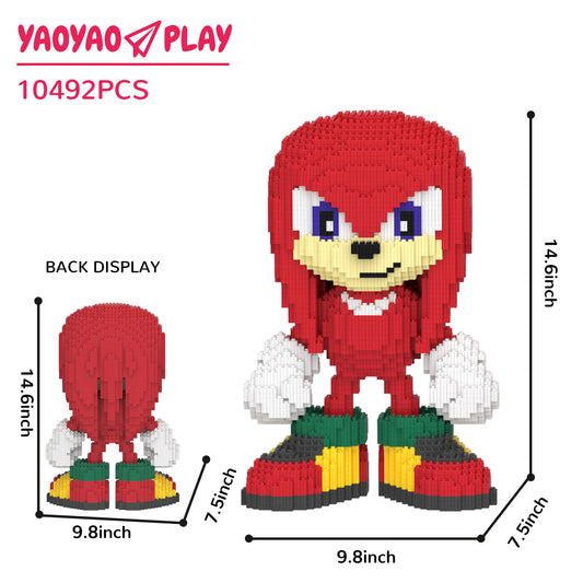 YaoYaoPlay Sonic Series Knuckles the Red Echidna Building Block Set