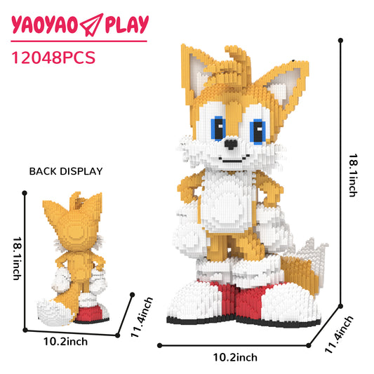 YaoYaoPlay Sonic Series Tailed Fox Building Block Set