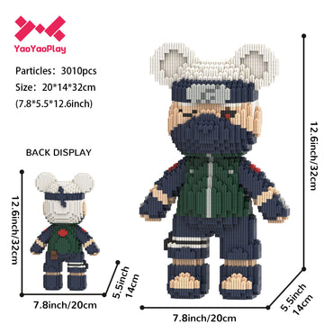 YaoYaoPlay Kakashi Bear Building Block Set