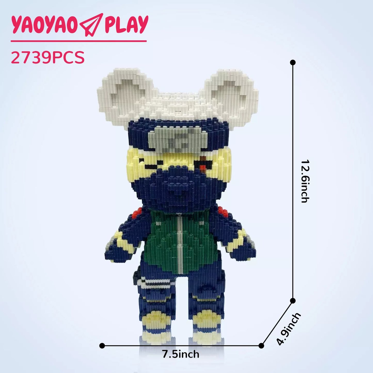 YaoYaoPlay Kakashi Bear Building Block Set