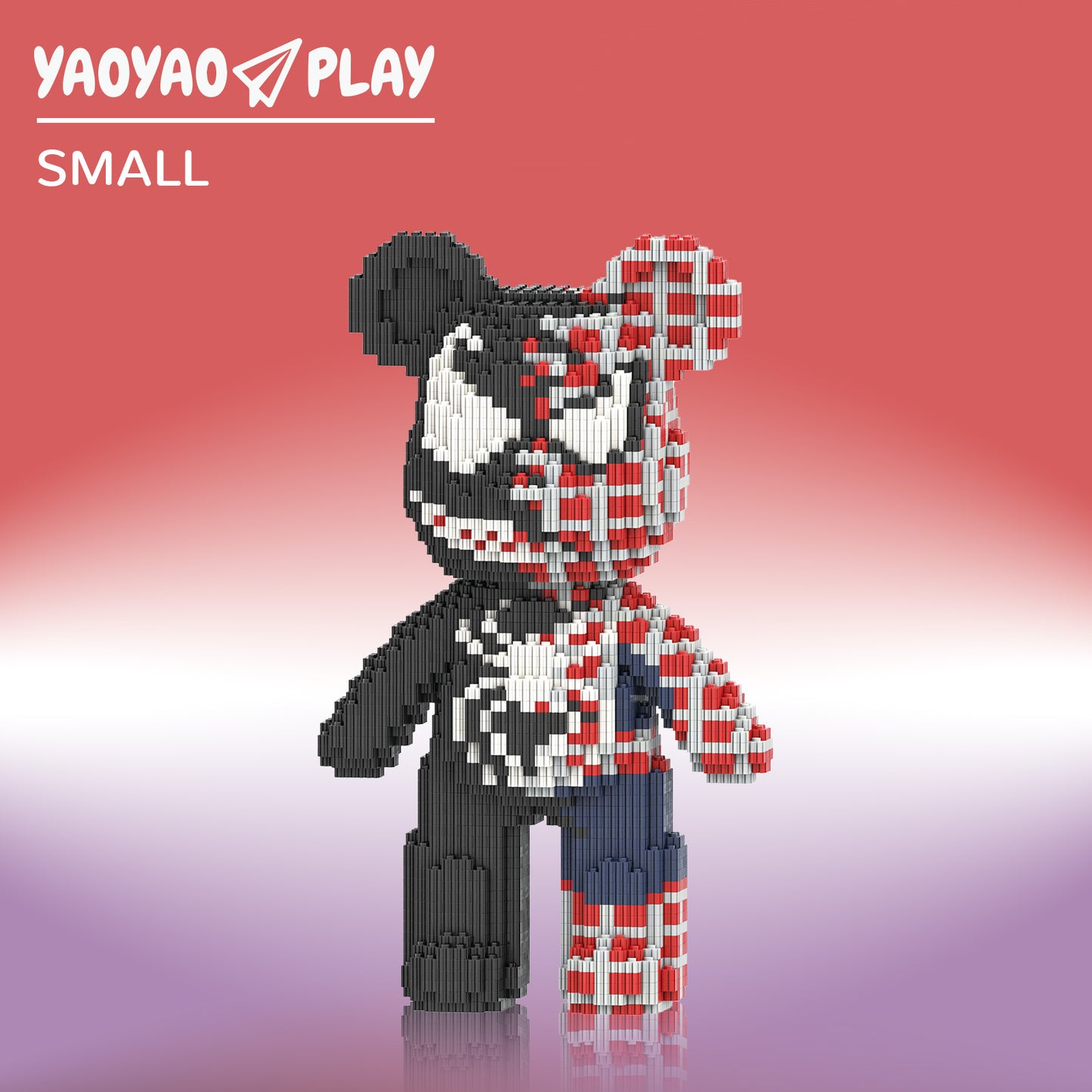 YaoYaoPlay Small Spider Bear Building Block Set