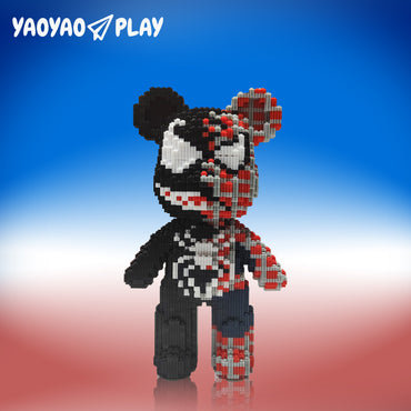 YaoYaoPlay Medium TK Spider Bear Building Block Set