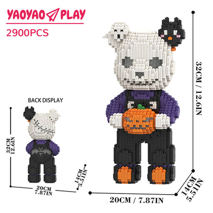 YaoYaoPlay TK Skeleton Medium Bear Building Block Set