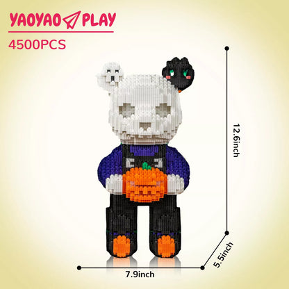 YaoYaoPlay TK Skeleton Medium Bear Building Block Set